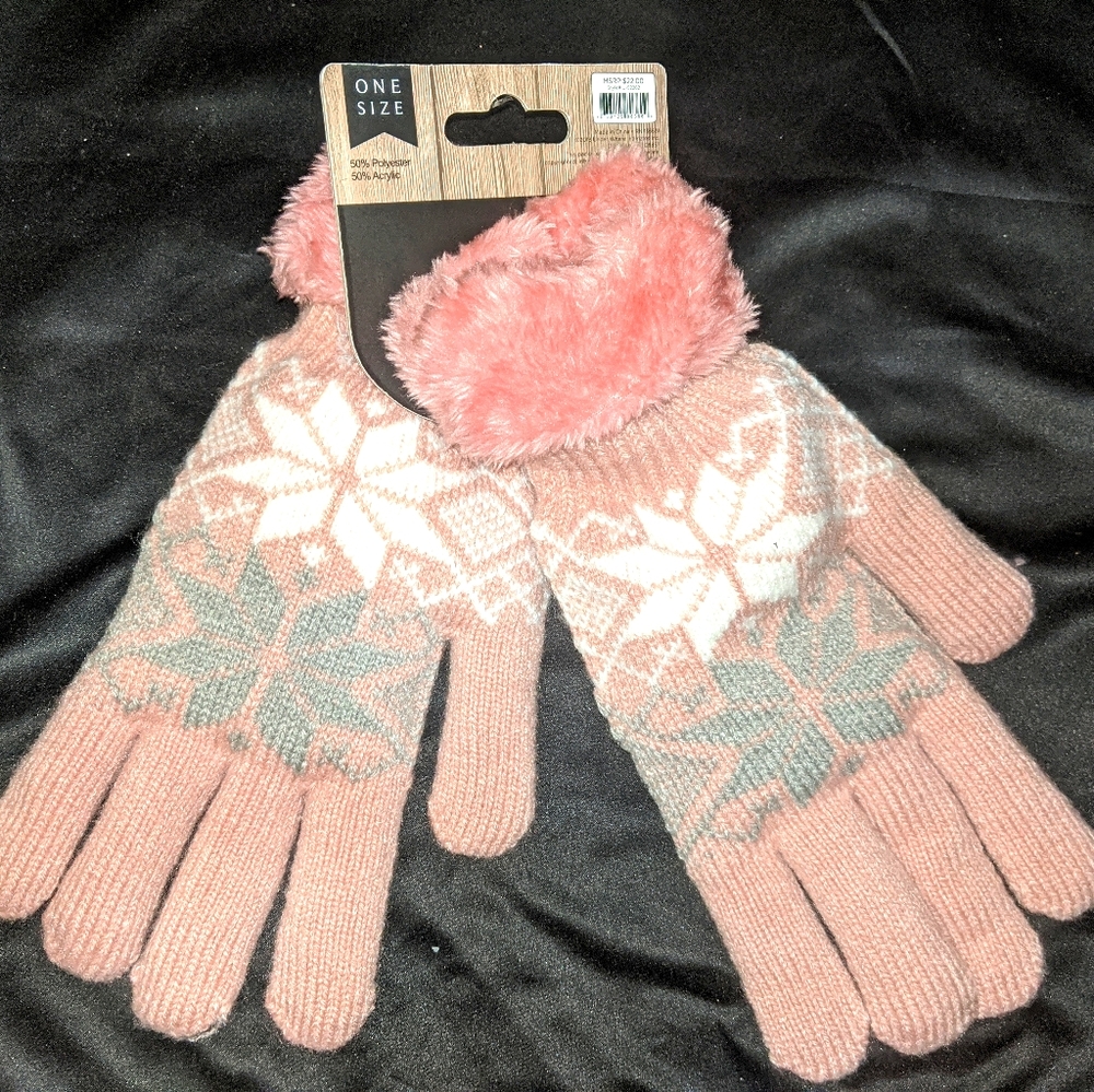ANTONIO WORLD FASHION Fair Isle Knit Winter Gloves
